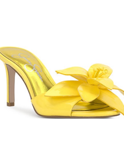 New Jessica Simpson Women's Percia Flower High-Heel Dress Mules